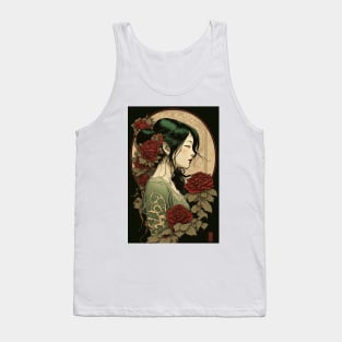 Japanese Beauty Among Roses Tank Top